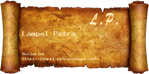 Lampel Petra névjegykártya