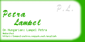 petra lampel business card